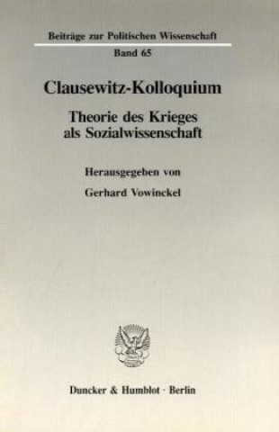 Kniha Clausewitz-Kolloquium. Gerhard Vowinckel