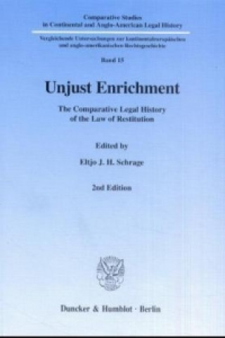 Carte Unjust Enrichment Eltjo J. H. Schrage