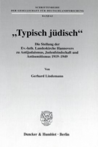 Kniha »Typisch jüdisch«. Gerhard Lindemann