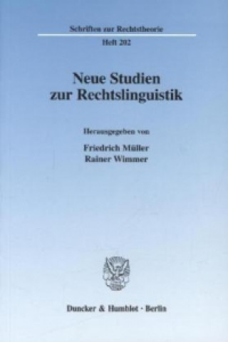 Carte Neue Studien zur Rechtslinguistik. Friedrich Müller