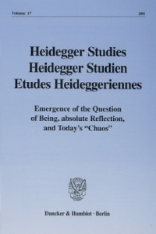 Buch Heidegger Studies / Heidegger Studien / Etudes Heideggeriennes. Parvis Emad