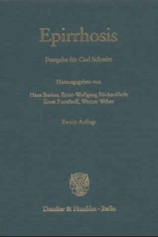 Książka Epirrhosis Hans Barion