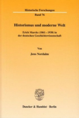 Buch Historismus und moderne Welt. Jens Nordalm