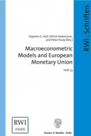 Książka Macroeconometric Models and European Monetary Union. Stephen G. Hall