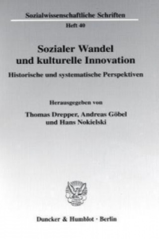 Könyv Sozialer Wandel und kulturelle Innovation Thomas Drepper