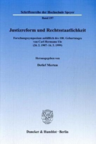 Carte Justizreform und Rechtsstaatlichkeit. Detlef Merten
