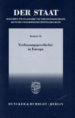 Carte Verfassungsgeschichte in Europa. Helmut Neuhaus