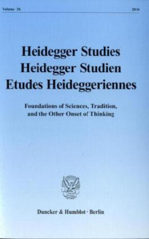 Buch Heidegger Studies / Heidegger Studien / Etudes Heideggeriennes. Parvis Emad