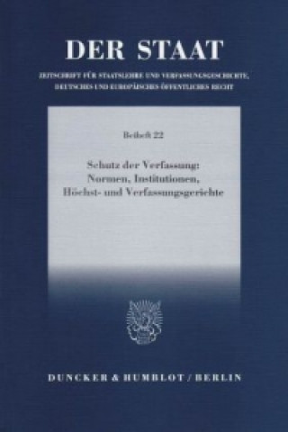 Könyv Schutz der Verfassung: Normen, Institutionen, Höchst- und Verfassungsgerichte. Thomas Simon