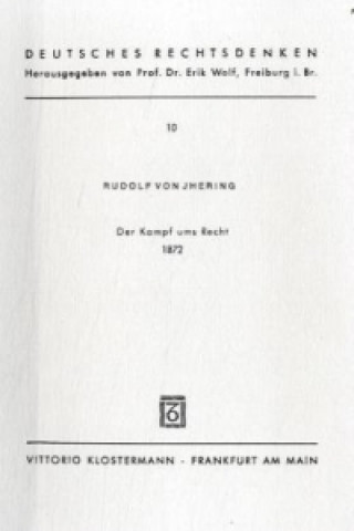 Carte Der Kampf ums Recht (1872) Rudolf von Jhering