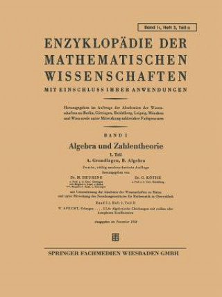 Kniha Algebra und Zahlentheorie M. Deuring