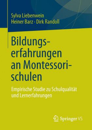Kniha Bildungserfahrungen an Montessorischulen Heiner Barz