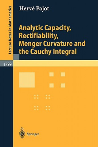 Knjiga Analytic Capacity, Rectifiability, Menger Curvature and Cauchy Integral H. M. Pajot