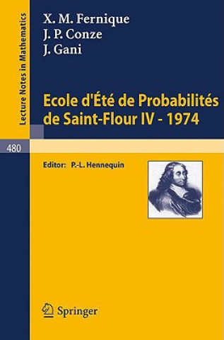 Carte Ecole d'Ete de Probabilites de Saint-Flour IV, 1974 X. M. Fernique