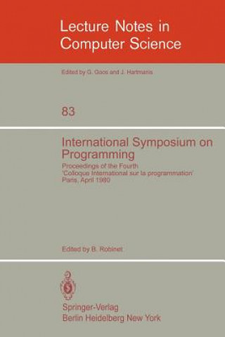 Book International Symposium on Programming B. Robinet