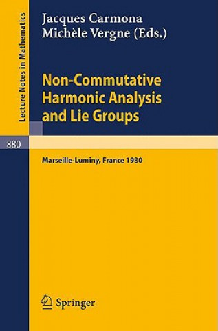 Könyv Non Commutative Harmonic Analysis and Lie Groups J. Carmona
