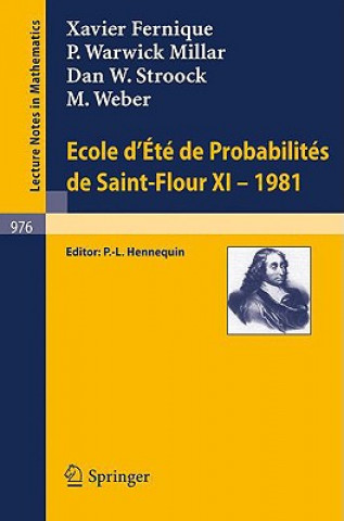 Carte Ecole D'Ete De Probabilites De Saint-Flour XI, 1981 X. Fernique