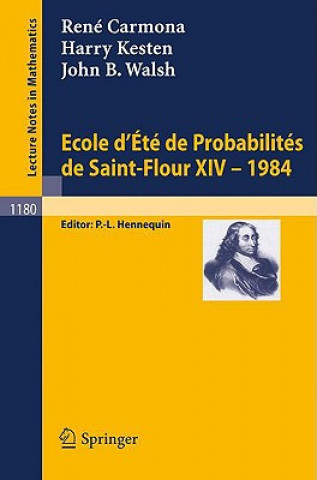 Carte Ecole d'Ete de Probabilites de Saint Flour XIV, 1984 Rene Carmona