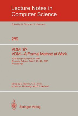 Carte VDM '87. VDM - A Formal Method at Work Dines Bj?rner
