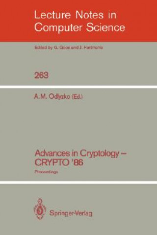 Buch Advances in Cryptology - CRYPTO '86 Andrew M. Odlyzko