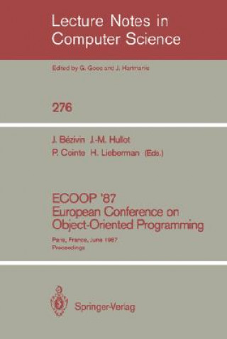 Könyv ECOOP '87. European Conference on Object-Oriented Programming Jean Bezivin