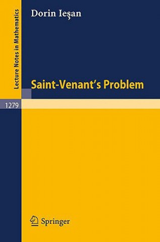 Kniha Saint-Venant's Problem Dorin Iesan