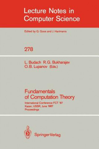 Carte Fundamentals of Computation Theory Lothar Budach