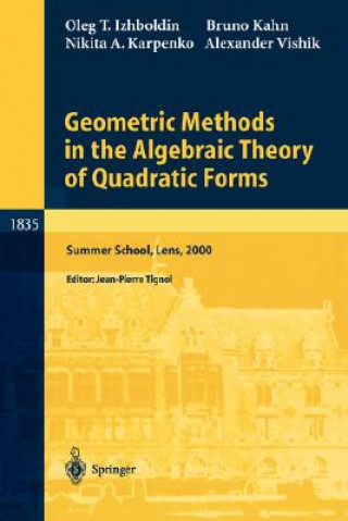 Książka Geometric Methods in the Algebraic Theory of Quadratic Forms Oleg T. Izhboldin