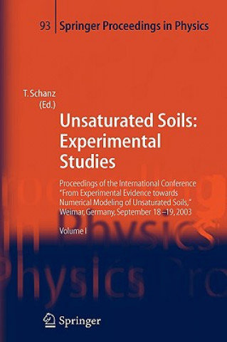 Книга Unsaturated Soils: Experimental Studies Tom Schanz