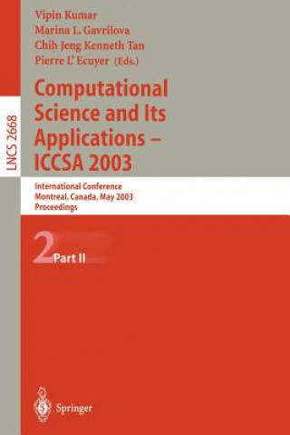 Carte Computational Science and Its Applications - ICCSA 2003 Vipin Kumar