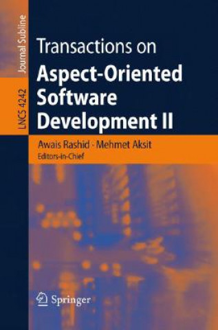 Carte Transactions on Aspect-Oriented Software Development II Mehmet Aksit