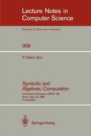 Carte Symbolic and Algebraic Computation Patrizia Gianni