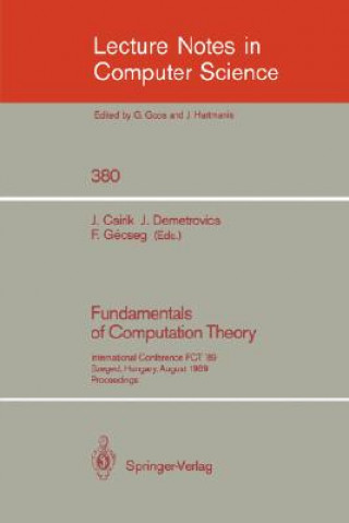 Carte Fundamentals of Computation Theory Janos Csirik