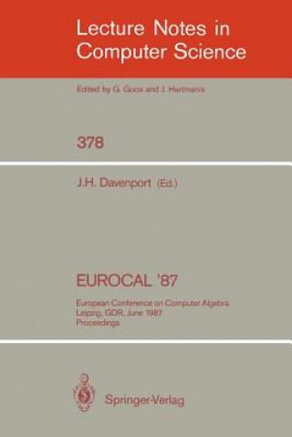 Kniha EUROCAL '87 James H. Davenport