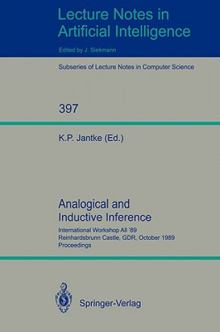 Könyv Analogical and Inductive Inference Klaus P. Jantke