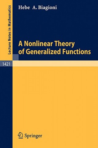 Book A Nonlinear Theory of Generalized Functions Hebe de Azevedo Biagioni