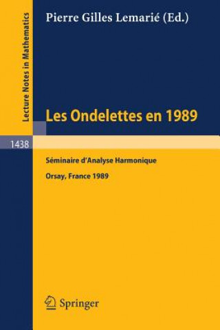 Kniha Les Ondelettes en 1989 Pierre G. Lemarie