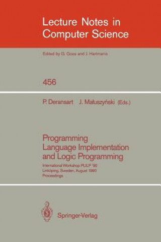 Könyv Programming Language Implementation and Logic Programming Pierre Deransart