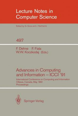 Carte Advances in Computing and Information - ICCI '91 Frank Dehne