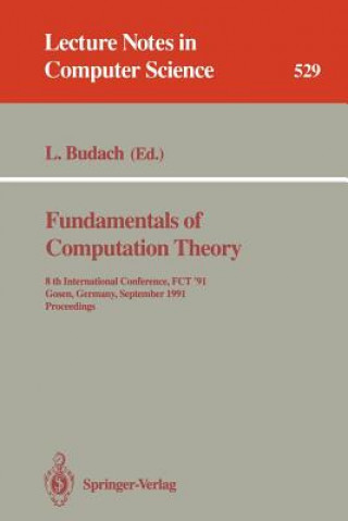 Könyv Fundamentals of Computation Theory Lothar Budach