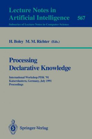 Kniha Processing Declarative Knowledge Harold Boley