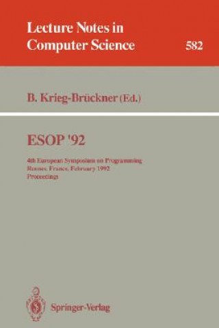 Kniha ESOP '92 Bernd Krieg-Brückner