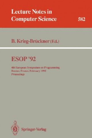 Książka ESOP '92 Bernd Krieg-Brückner