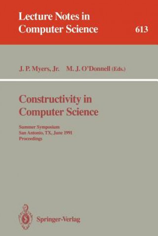 Książka Constructivity in Computer Science J. Paul Jr. Myers