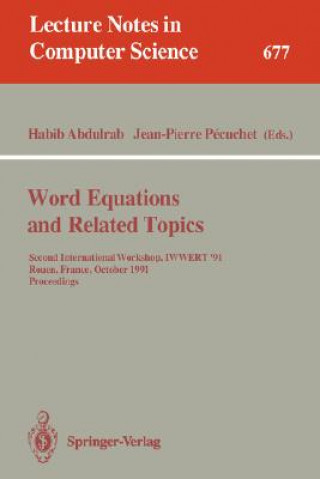 Book Word Equations and Related Topics Habib Abdulrab