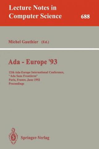 Kniha Ada-Europe '93 Michel Gauthier