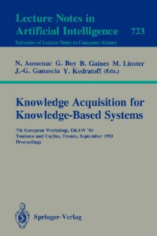Kniha Knowledge Acquisition for Knowledge-Based Systems Nathalie Aussenac
