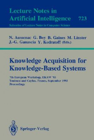 Книга Knowledge Acquisition for Knowledge-Based Systems Nathalie Aussenac