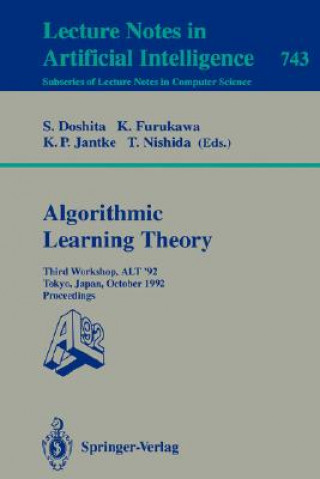 Carte Algorithmic Learning Theory - ALT '92 Shuji Doshita