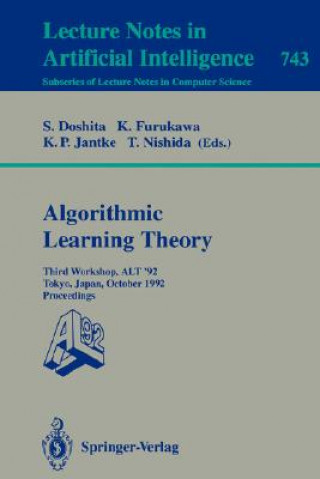 Knjiga Algorithmic Learning Theory - ALT '92 Shuji Doshita